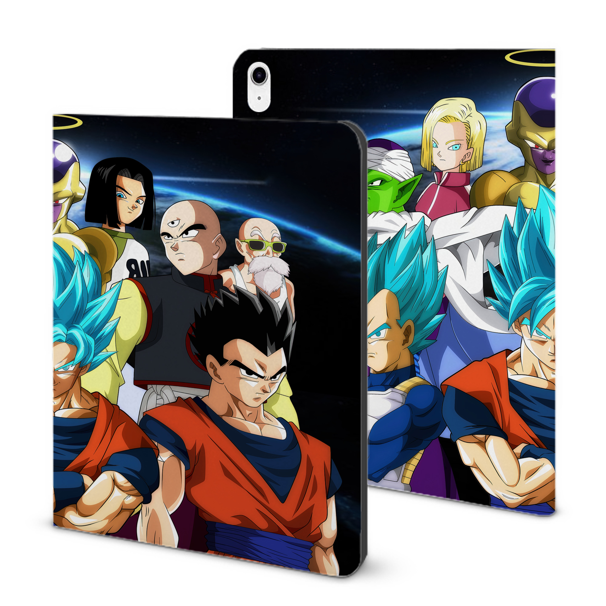 （画像用） ドラゴンボール DRAGON BALL IPad ケース ブック型 PUレザー TPU 耐衝撃 軽量 薄型 ペン収納なし 全面保護 IPad 各モデル対応